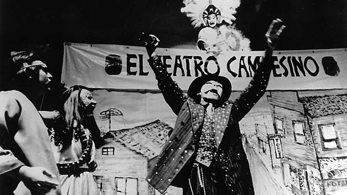 2. Función 'Bernabé' del grupo Teatro Campesino (1974). Foto cortesía del grupo Teatro Campesino.